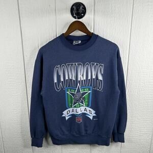 Vintage 1993 NFL Dallas Cowboys Faded Spell-Out Crewneck Size Medium